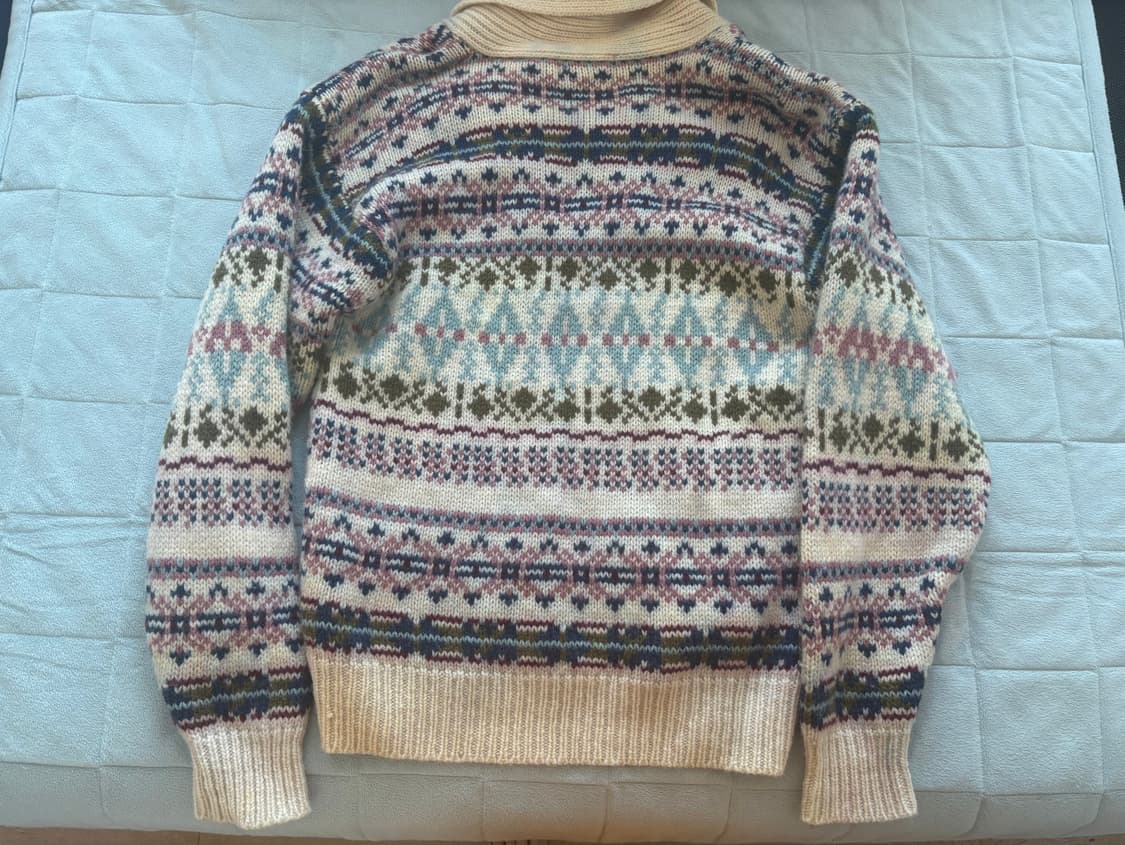 빈티지 노르딕 자수 니트 집업 / 가디건  상품이미지2