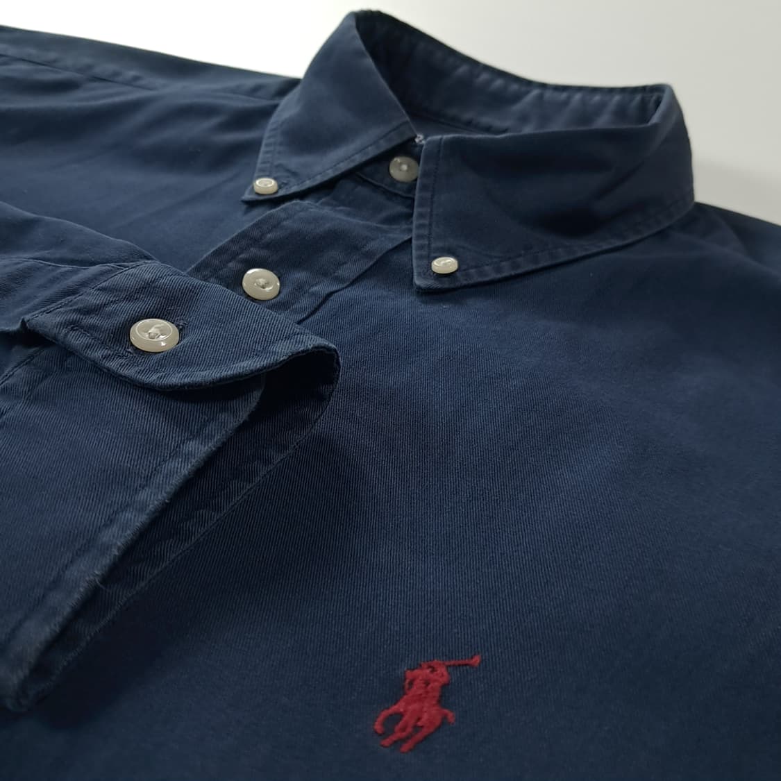 CK298 L 폴로 90s 미국판 블레어 다크네이비 셔츠 남방 상품이미지4
