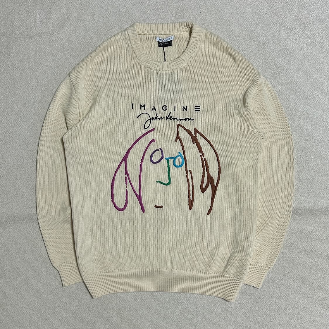 자라 존 레논 자수 스웨터 상품이미지2