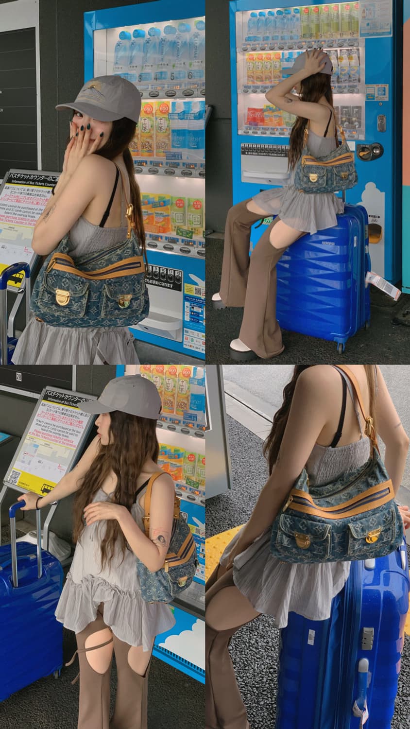 루이비통 데님 배기백 pm 상품이미지2