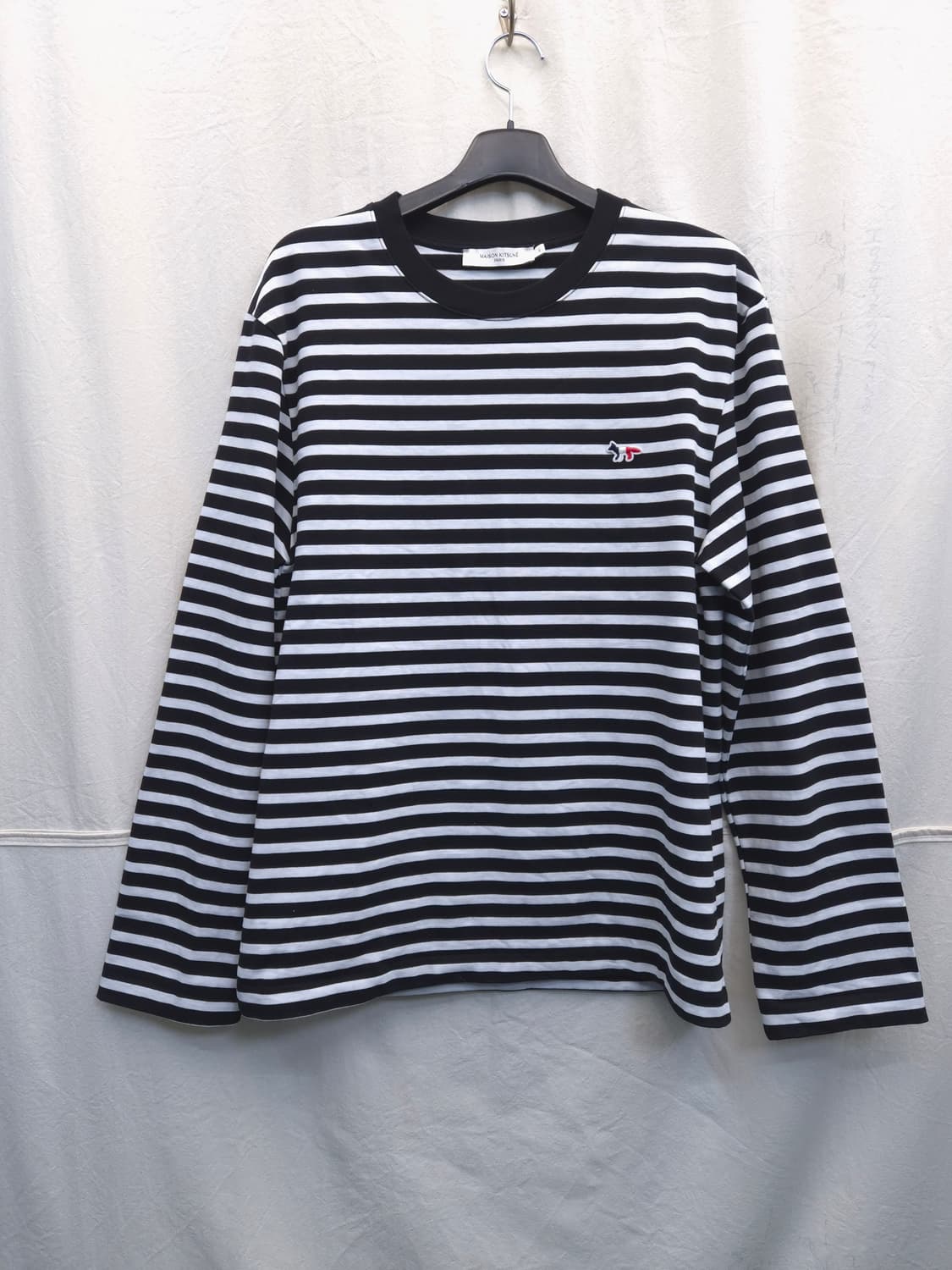 메종키츠네 스트라이프 긴팔 티셔츠 상품이미지1