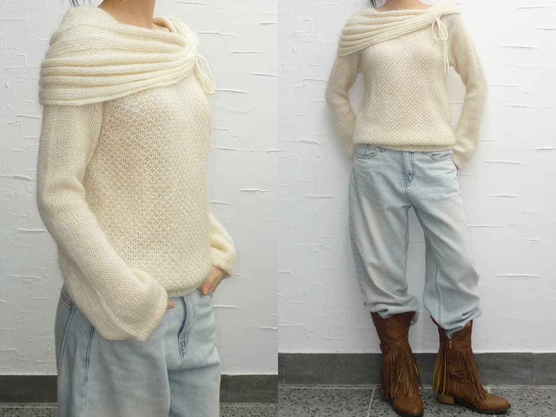 Ribbon shoulder knit 상품이미지2