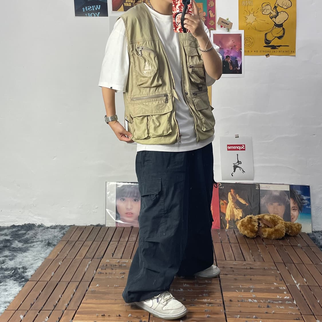 [L]빈티지 피싱 베스트 상품이미지2