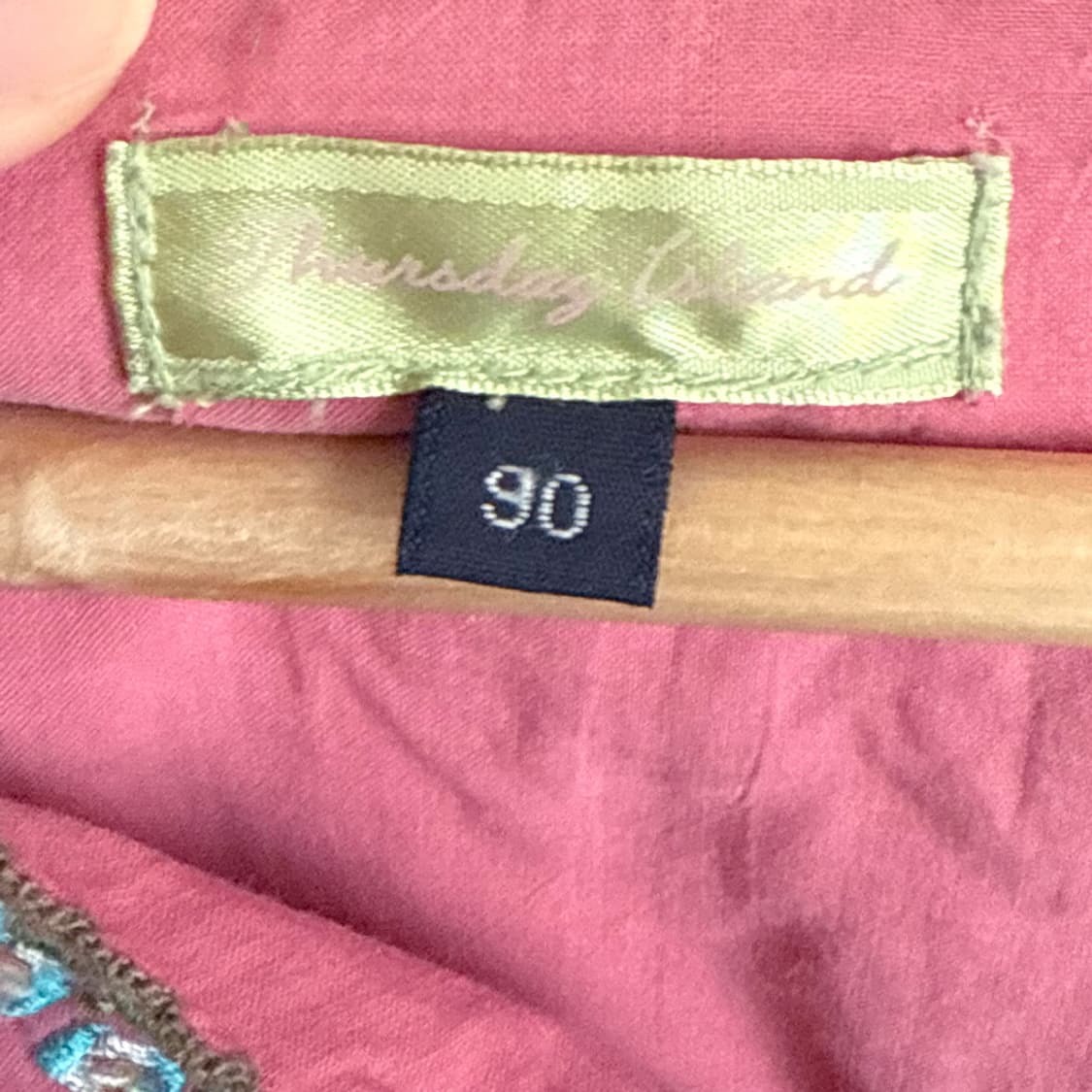 [THURSDAY ISLAND] 핑크 초원 플로럴 자수 블라우스 상품이미지4