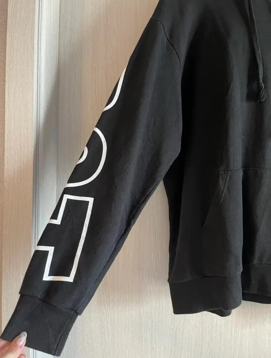 Human made 휴먼메이드 검정색 후드티 프린팅 상품이미지3