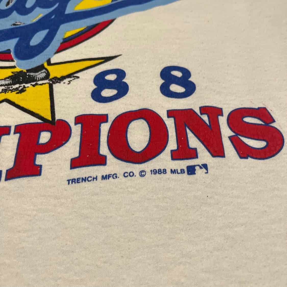 80s MLB LA다저스 프린팅 티셔츠 (95-100) 상품이미지2