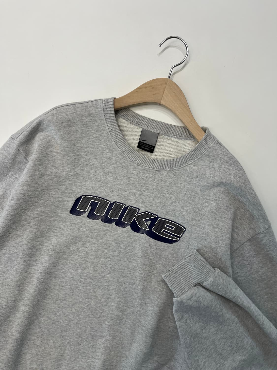 Nike 올드 나이키 레터링로고 그레이컬러 맨투맨 상품이미지4