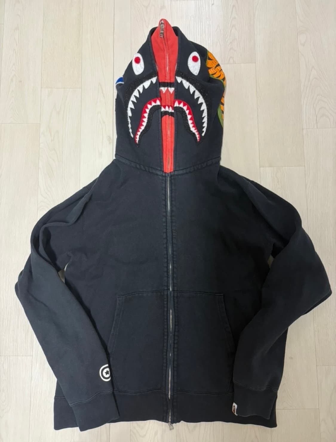 베이프 더블샤크후드집업 xl 상품이미지3