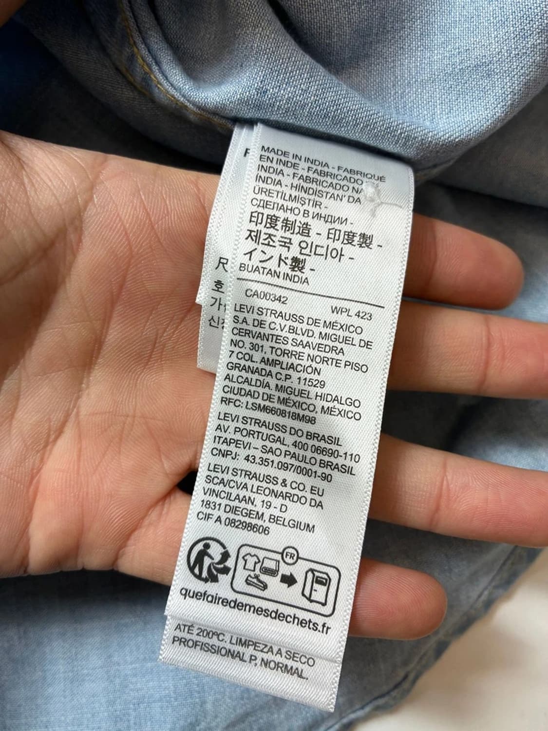 리바이스 바스토우 웨스턴 중청 데님 셔츠 PN8544 상품이미지8