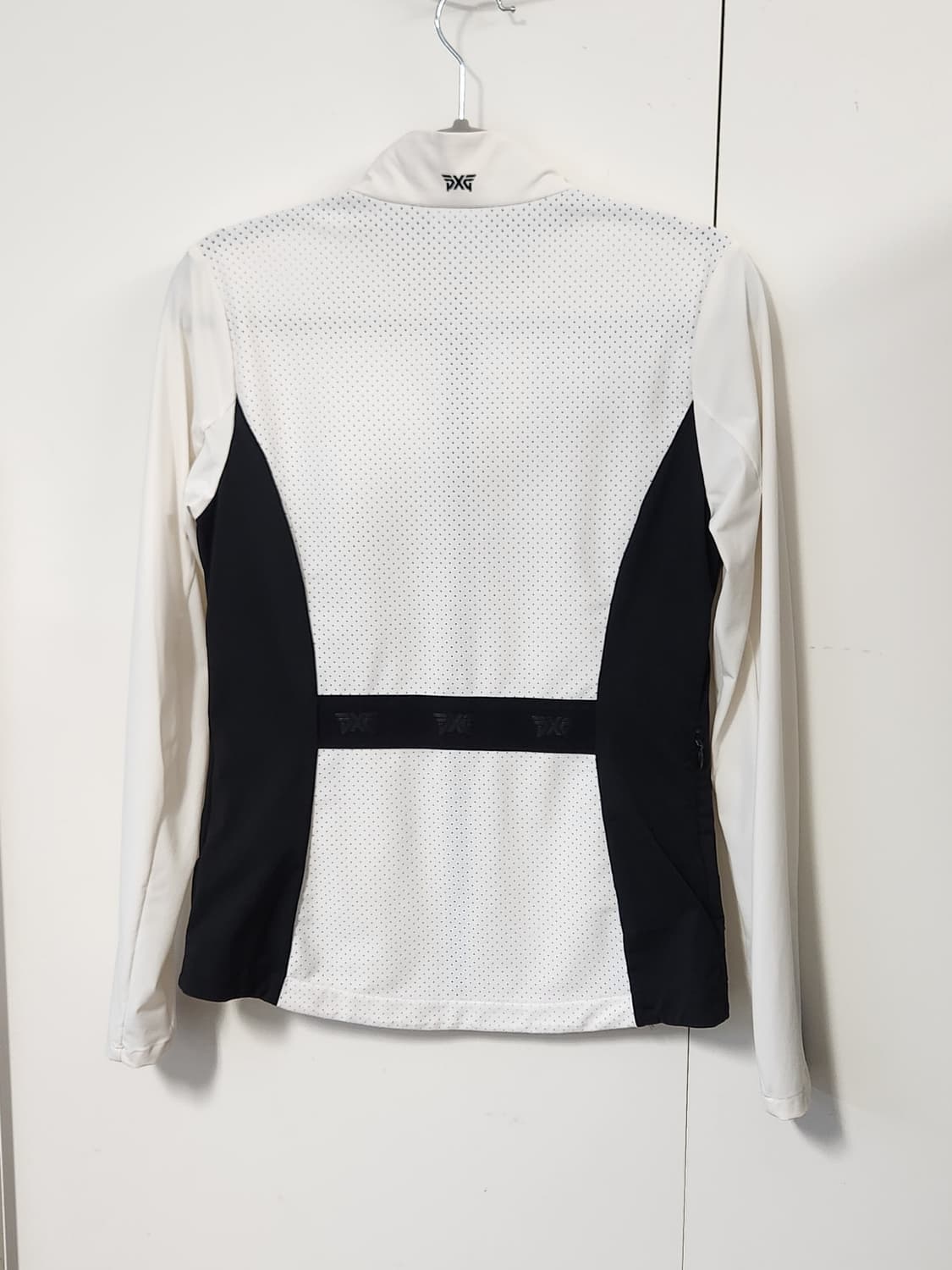 PXG 화이트 블랙 바람막이 자켓 S 상품이미지2