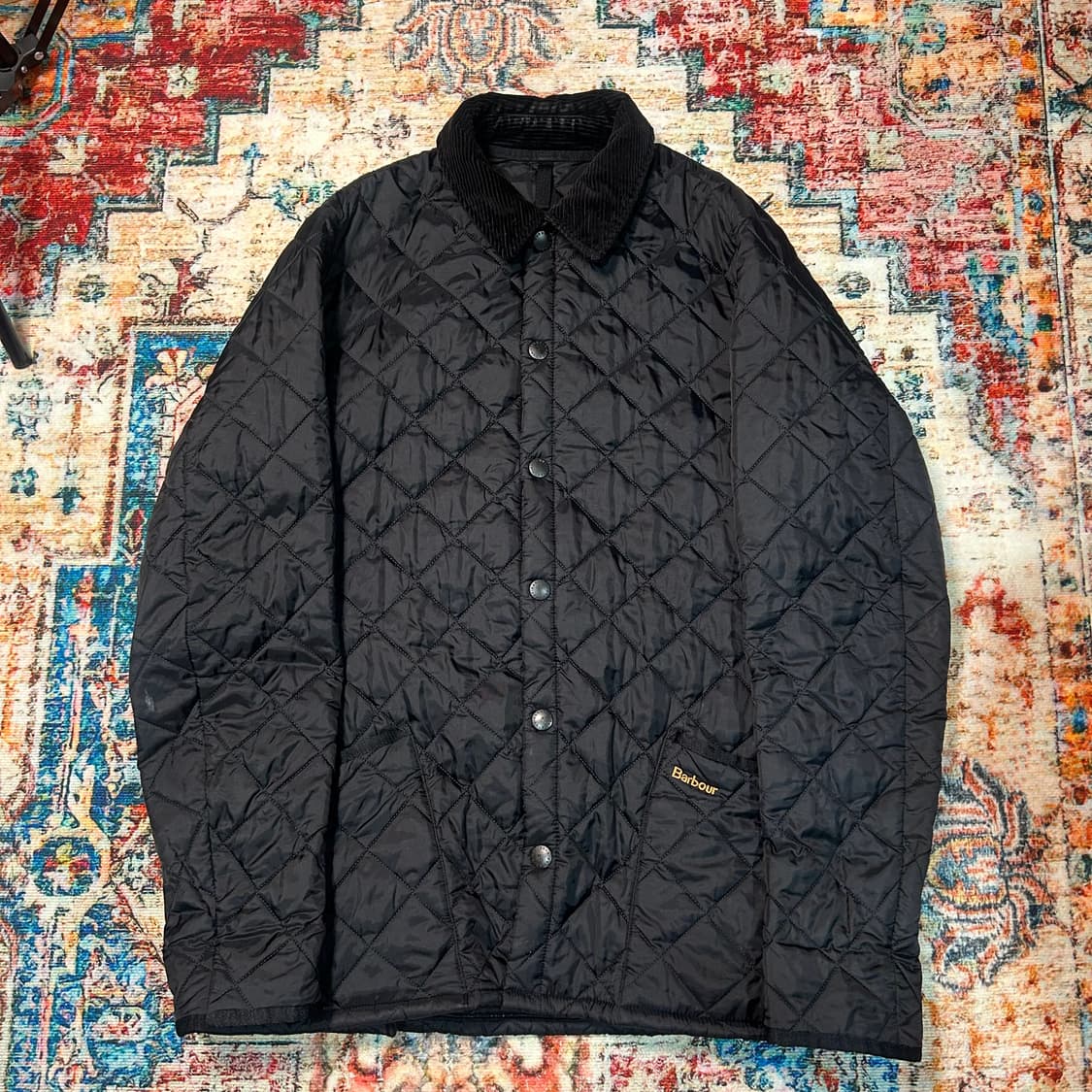 [XL] 바버 19SS 블랙 퀄팅자켓 상품이미지1