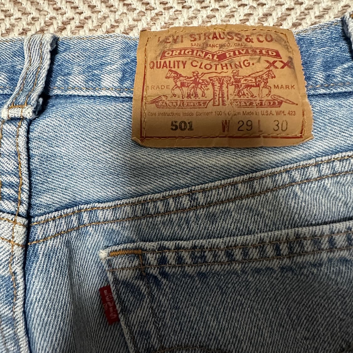 LEVI'S 501 90's usa made denim pants 상품이미지3