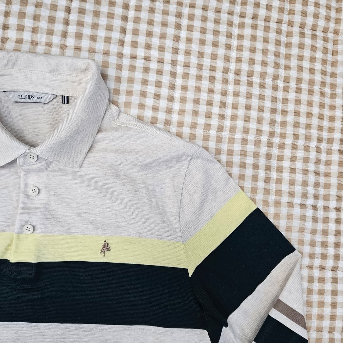 올젠 긴소매 카라티 남자100 상품이미지3