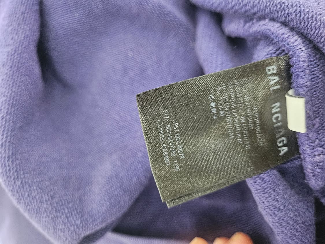 발렌시아가 웨이브로고 후드티 상품이미지5