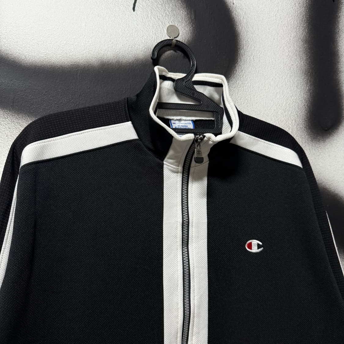 챔피온 00s 재팬 범고래 배색 올드스툴 집업 져지 저지 상품이미지3