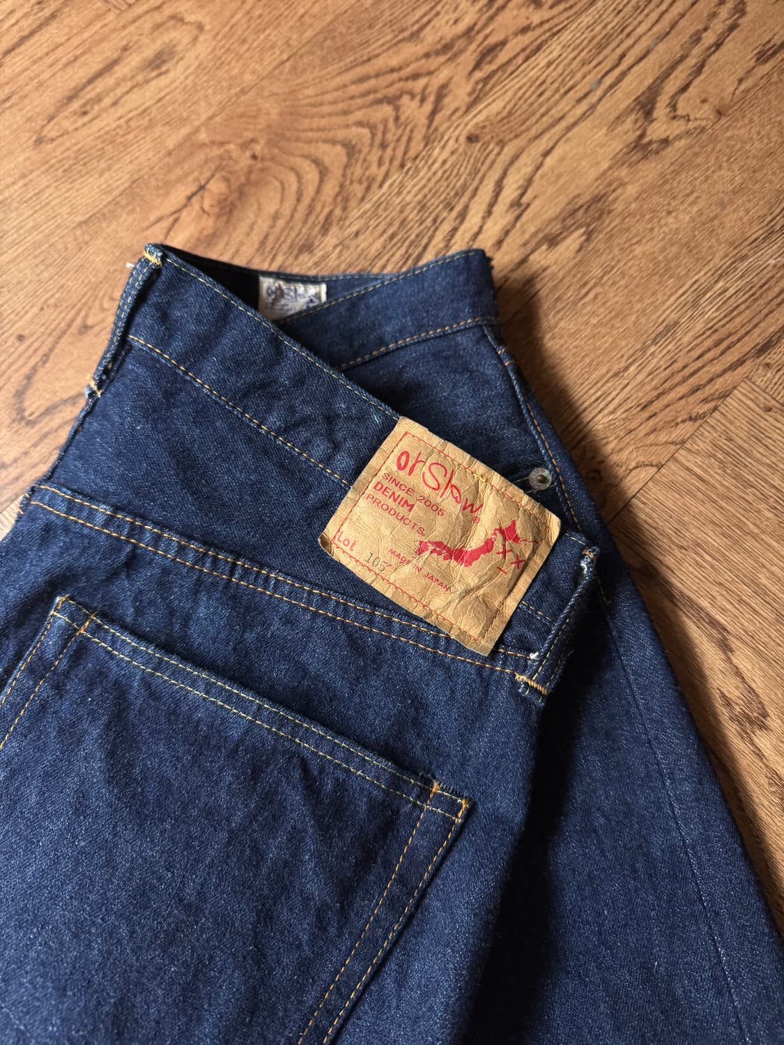 [32]Orslow 105 오어슬로우 재팬메이드 셀비지 데님 팬츠 상품이미지6