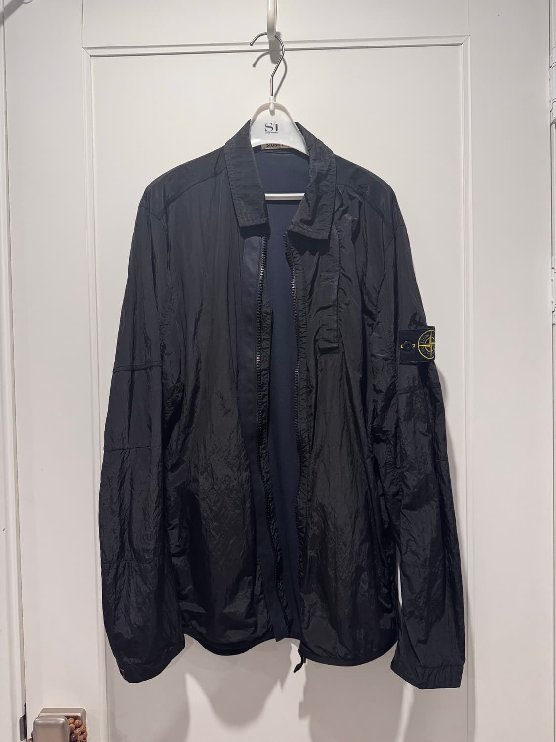 [M]18FW 스톤아일랜드 나일론 메탈 오버셔츠 블랙 상품이미지1