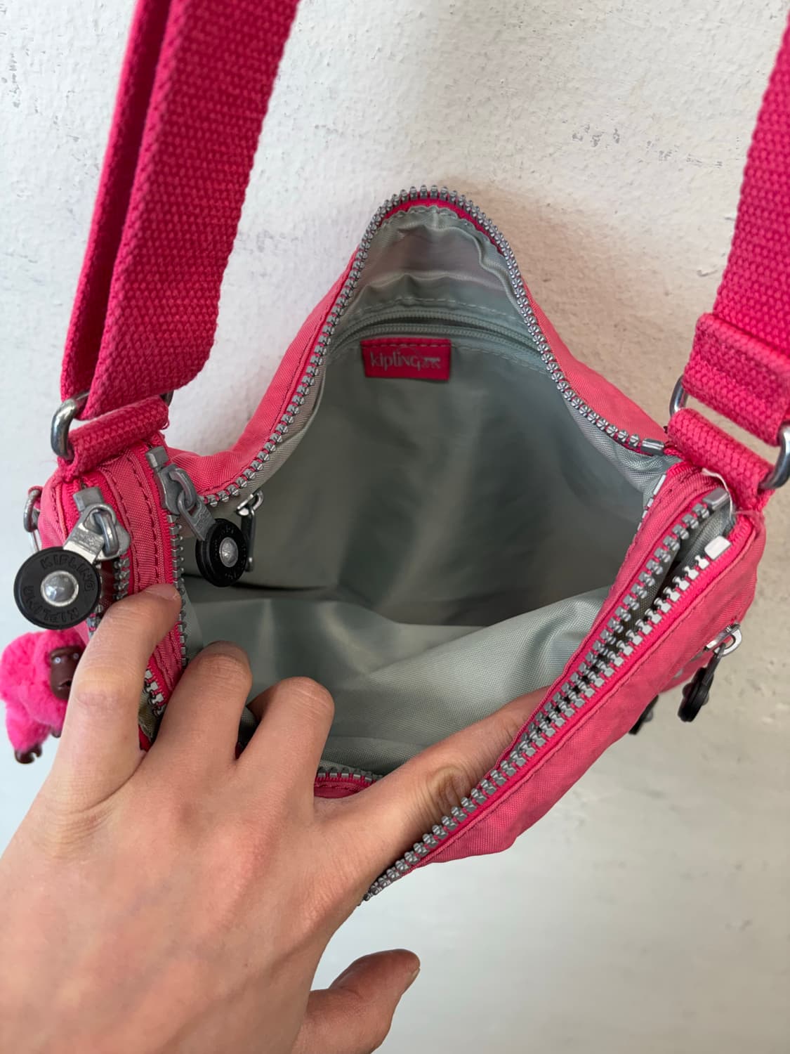 키플링 빈티지 핑크 크로스백 상품이미지7