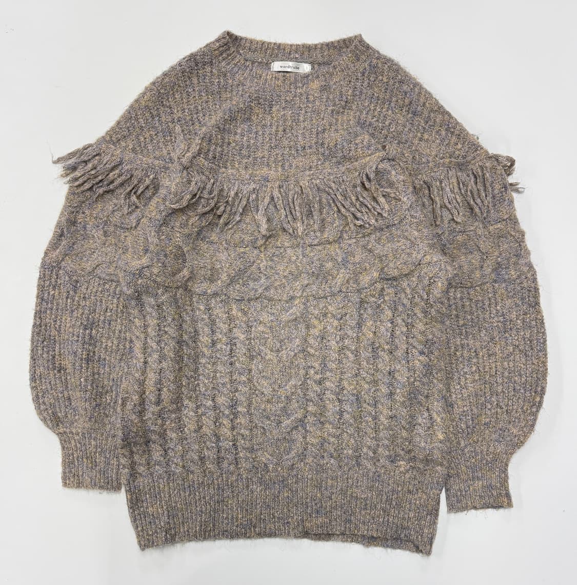 JPN fringe knit sweater 상품이미지2