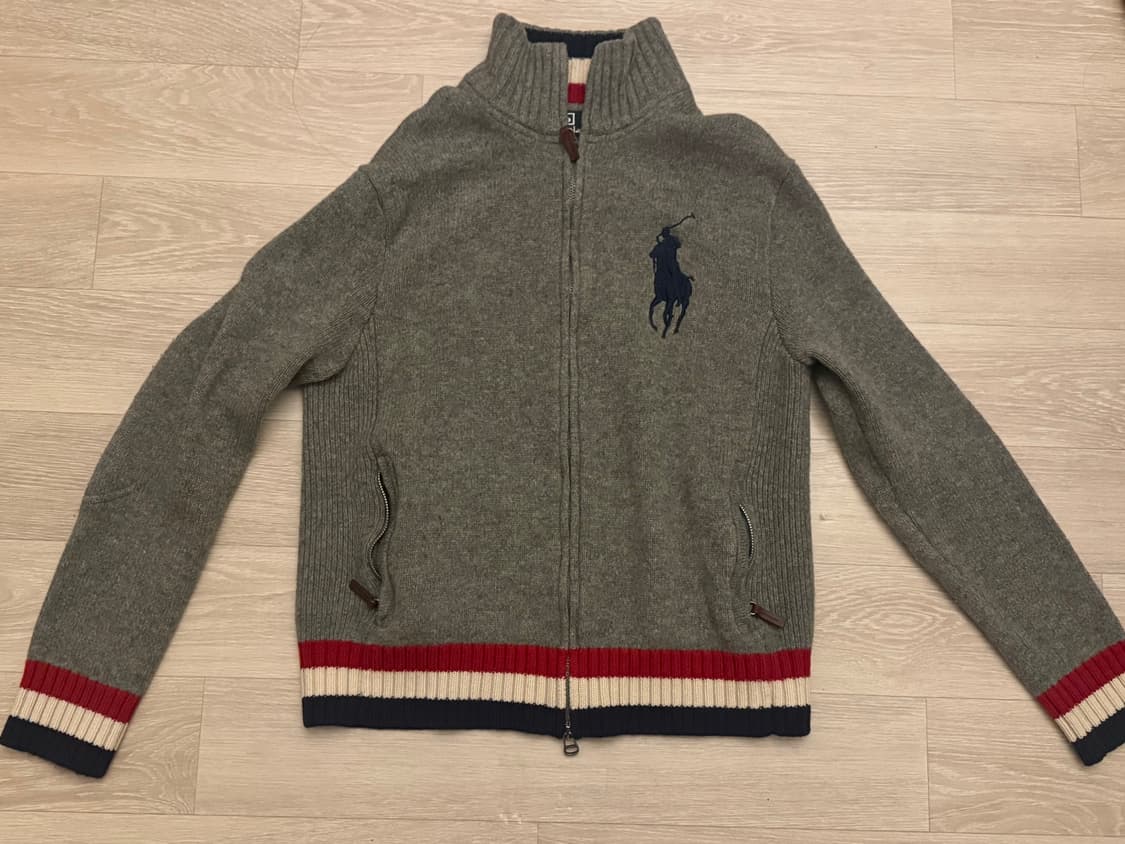 폴로 랄프로렌 빅포니 니트 집업 상품이미지1