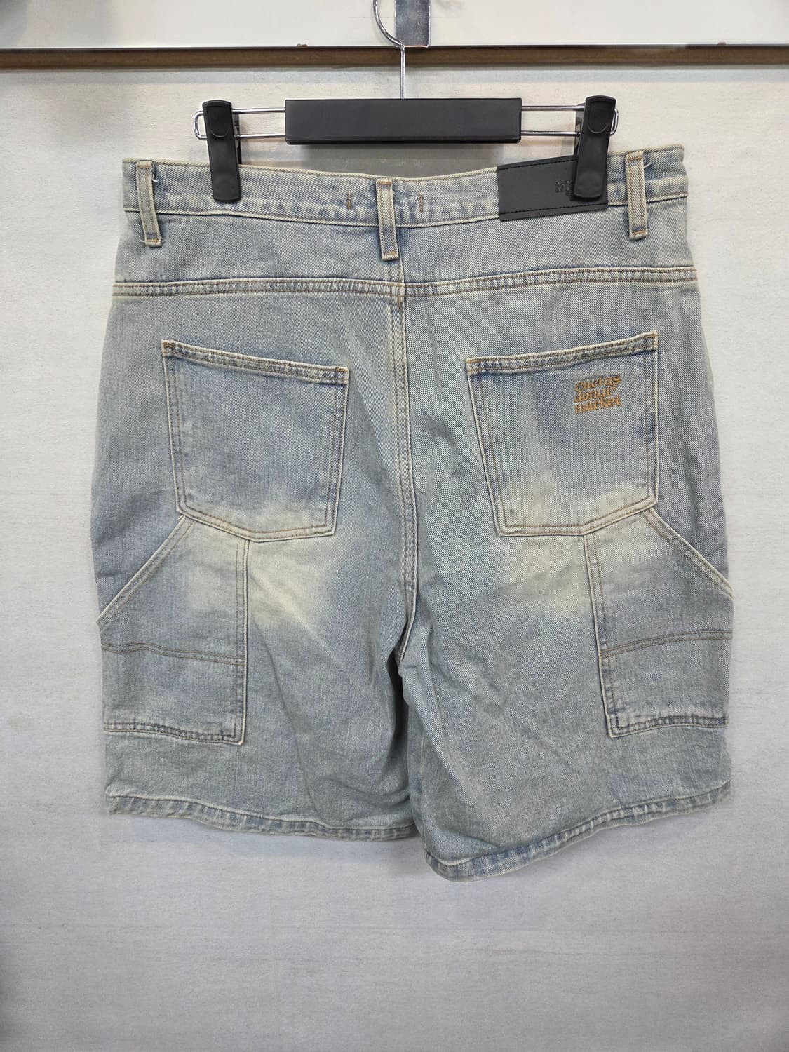 캑터스도넛마켓 더블니 데미지 데님반바지 L 대략 32 상품이미지2