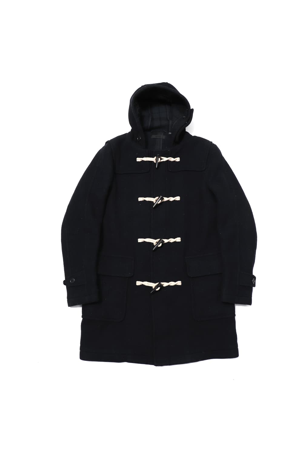 UNIQLO 다크 네이비 더플 떡볶이 코트 women L 상품이미지1