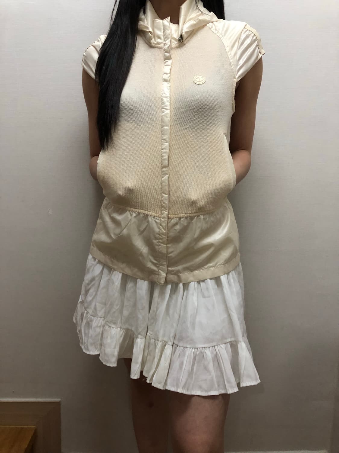 빈티지 아이보리 스포티 집업 상품이미지6