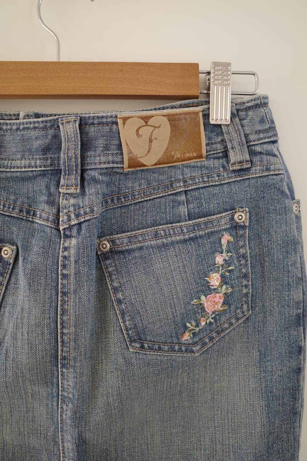 flower denim skirt 상품이미지8