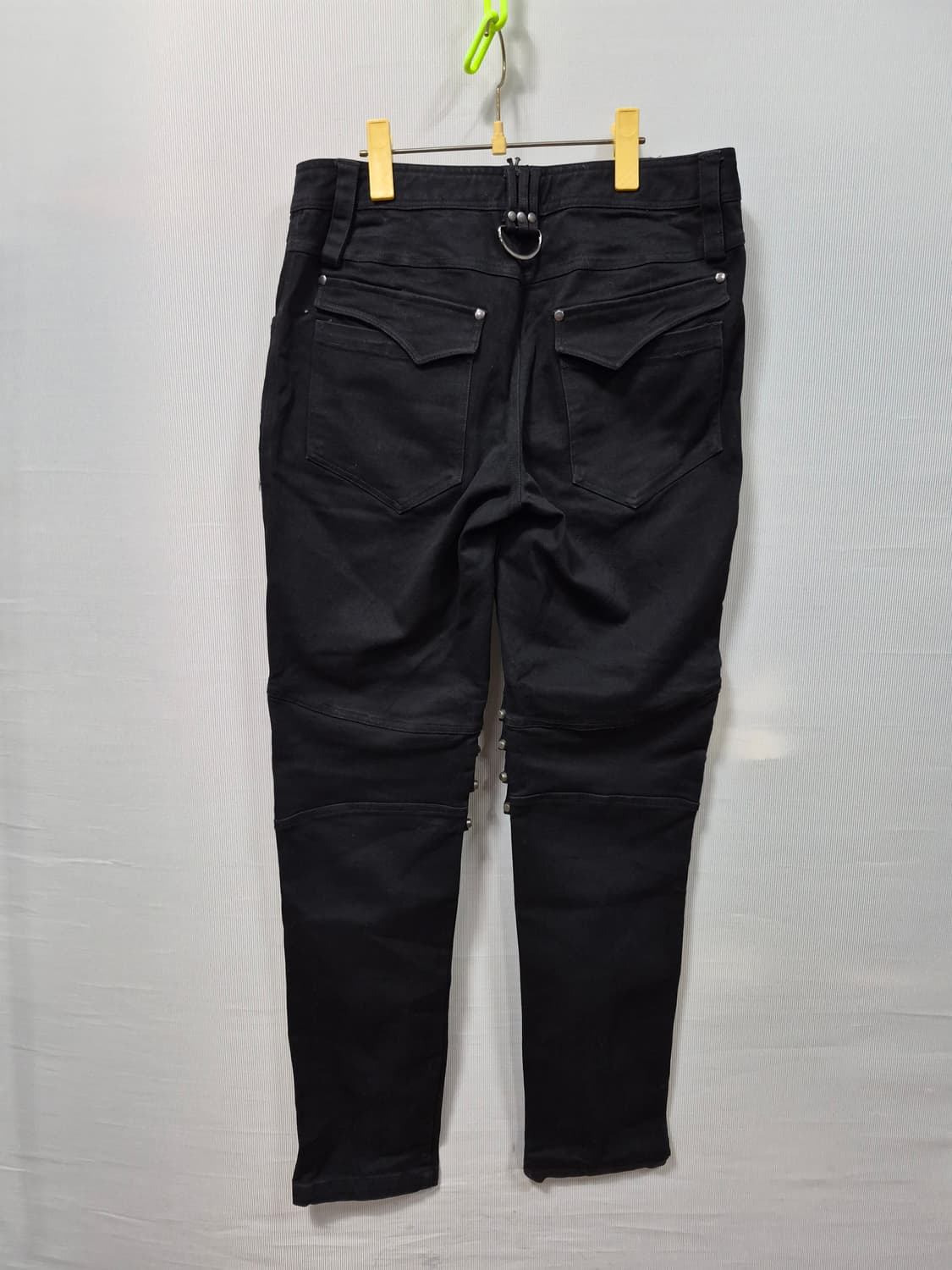 펑크 레이브 새상품 데님 바이커 팬츠 남성M 상품이미지3