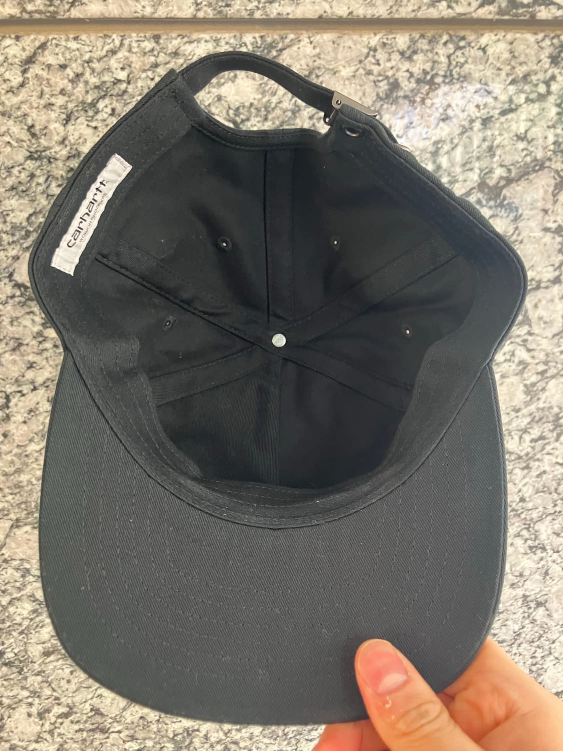 칼하트wip 6패널캡 캡 모자 블랙 상품이미지3