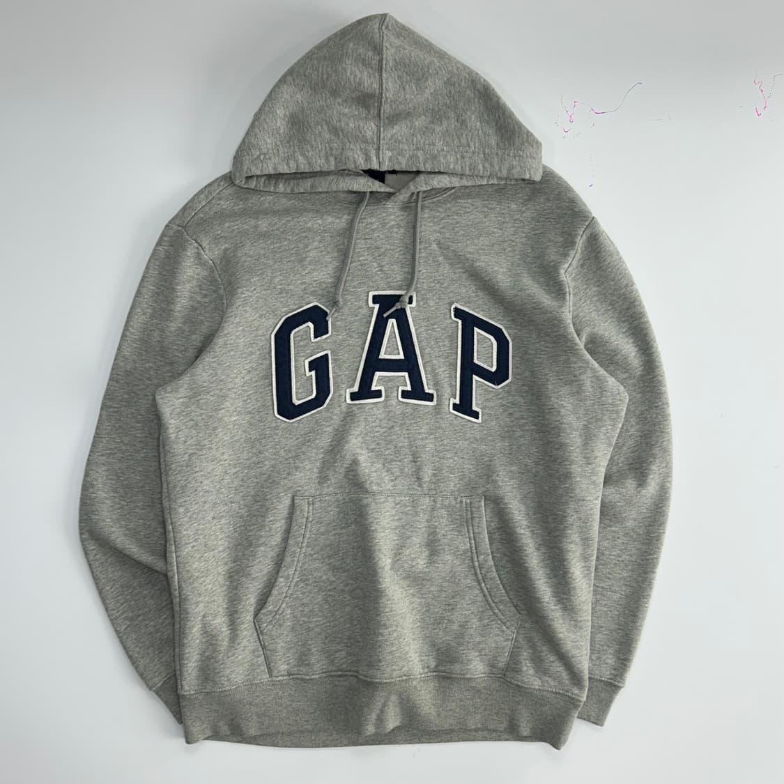 Gap 갭 네이비 로고 그레이 후드티 상품이미지3