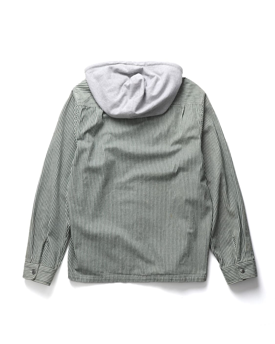 Supreme Hooded Stripe Denim Zip Up Shirt 상품이미지2