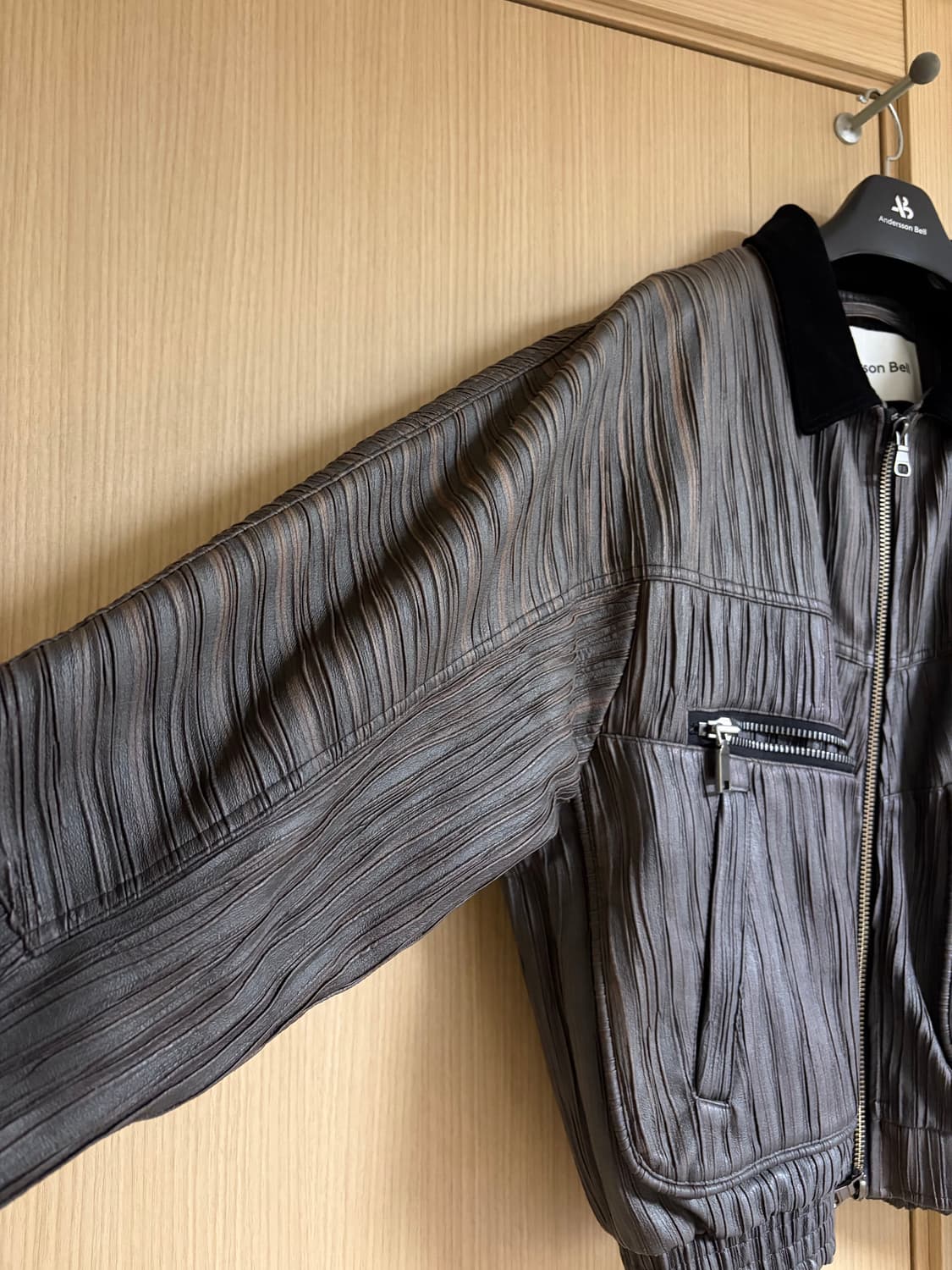 앤더슨벨 오르테가 봄버 재킷 awa386m(CHARCOAL) L 100 상품이미지2