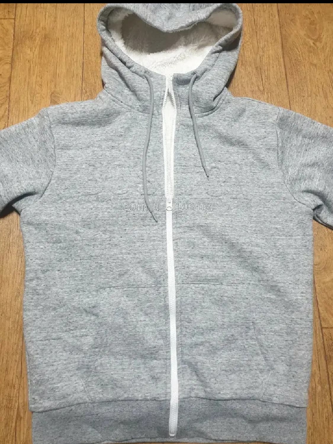 폴햄 안감 양털 후드집업 95 사이즈입니다 상품이미지1