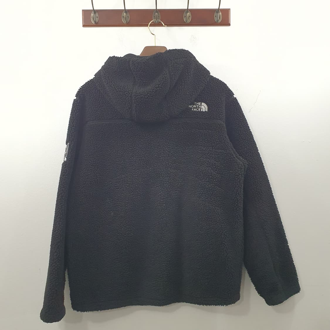 XL 노스페이스 남성 블랙 캐주얼 오버핏 뽀글이 자켓 상품이미지7