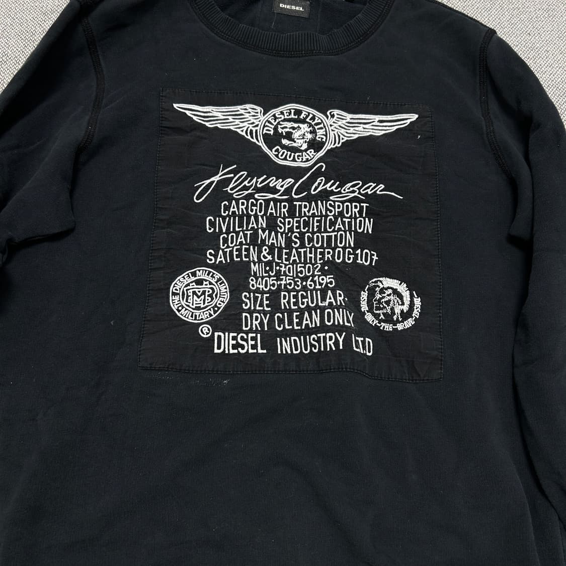 디젤 빈티지 디스 디테일 맨투맨(S) 상품이미지4