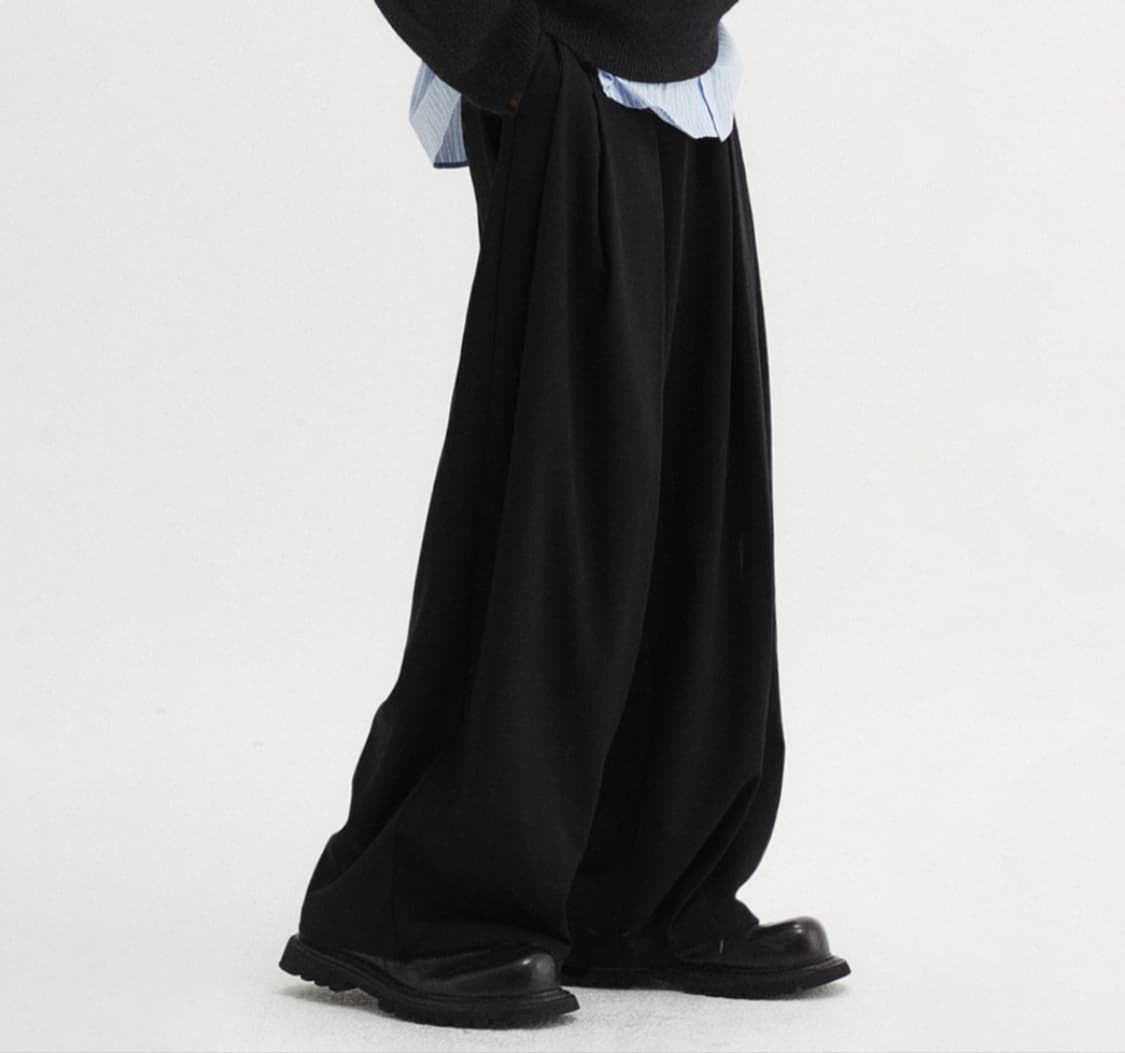 [S] DNSR 디앤써 멀티 플리츠 와이드 슬랙스 상품이미지1