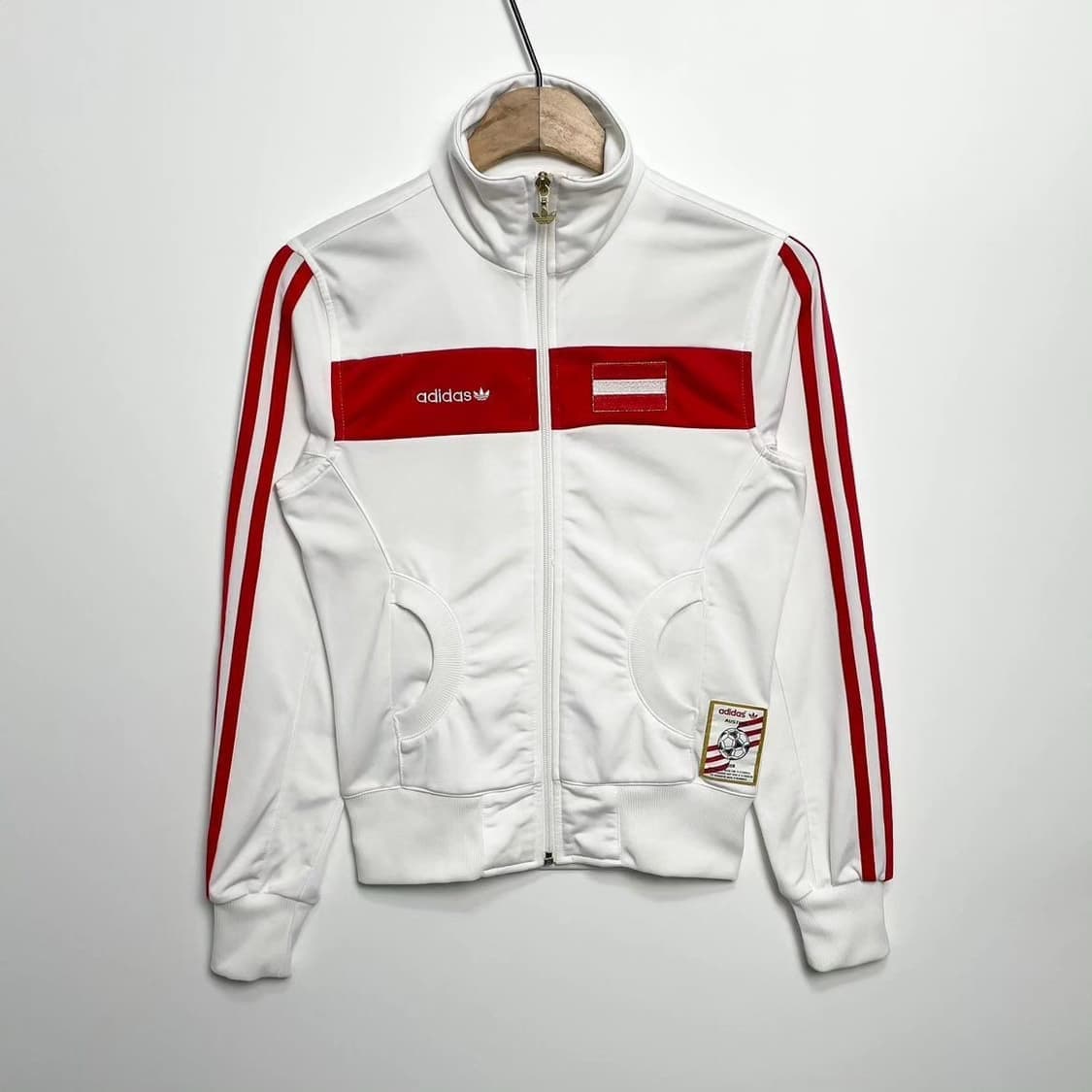 아디다스 오스트레일리아 호주 트랙탑 흰빨 져지 상품이미지1