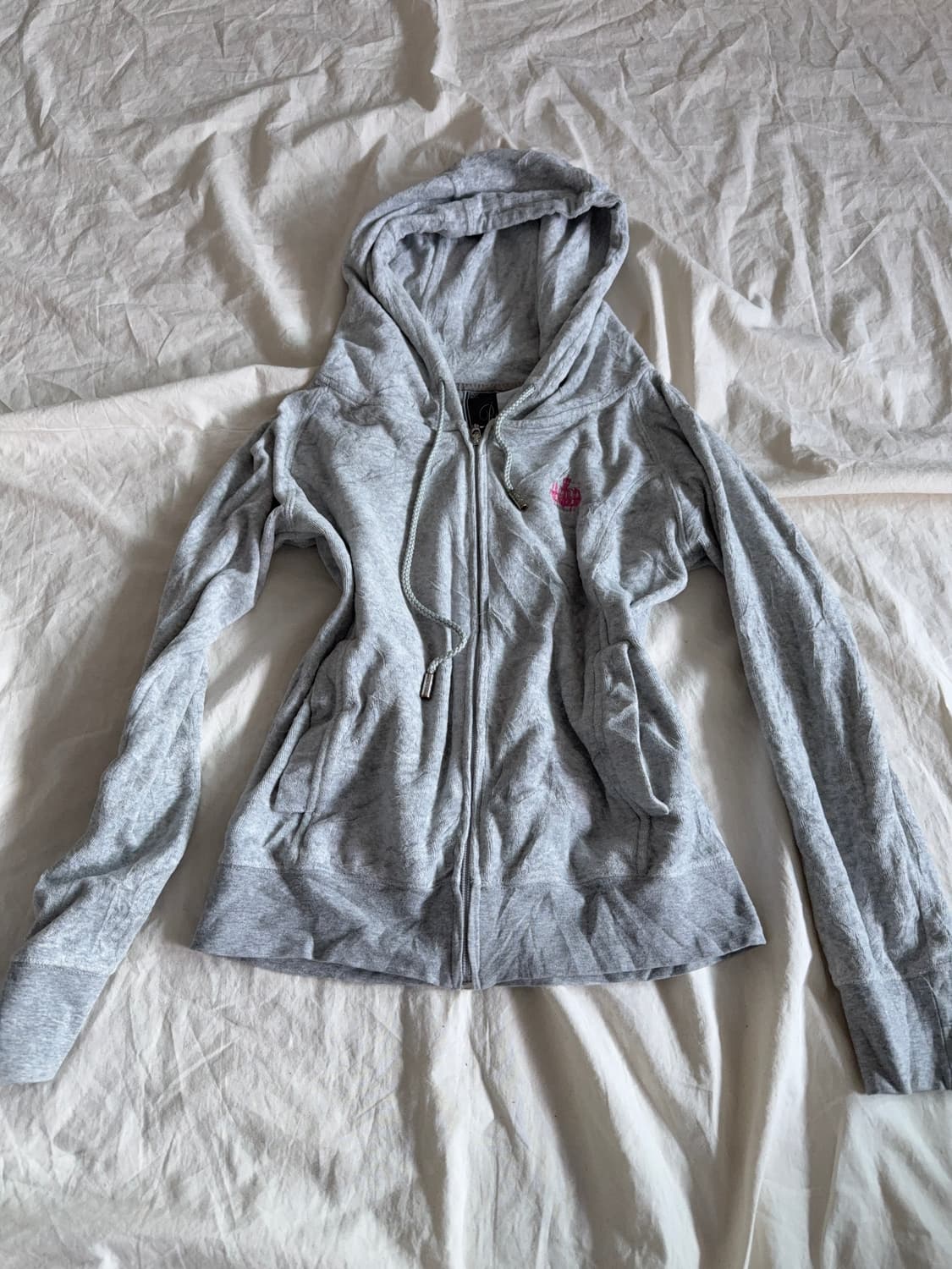 라디 그레이 샹들리에 갸루 후드집업 상품이미지4