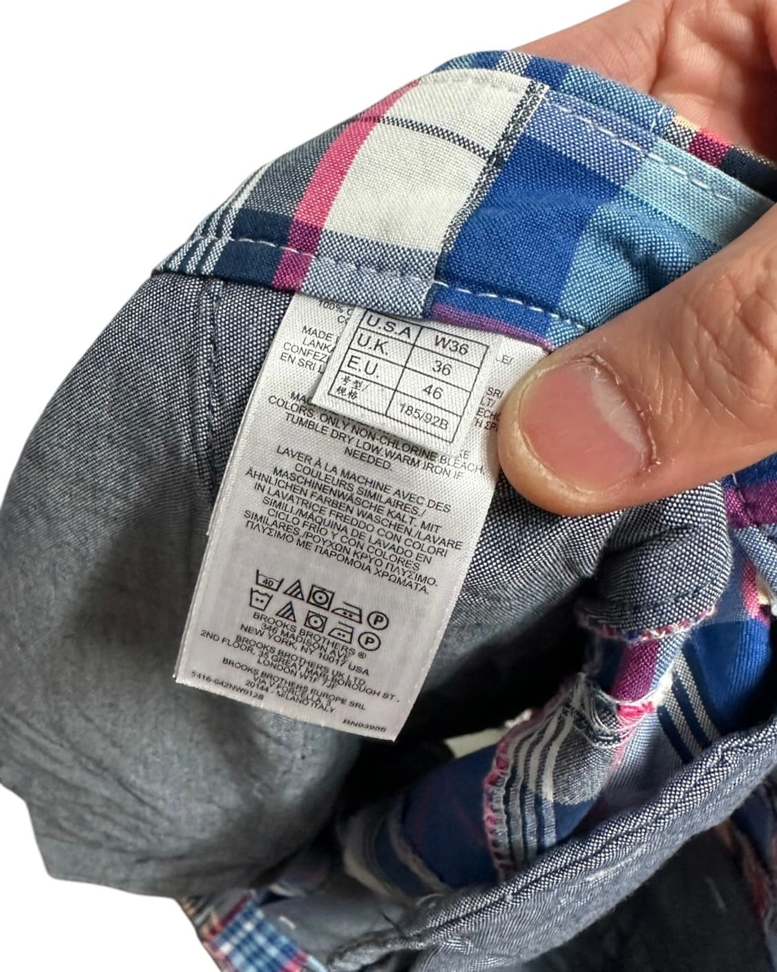 브룩스브라더스 마드라스 패치워크 쇼츠 36size 상품이미지8