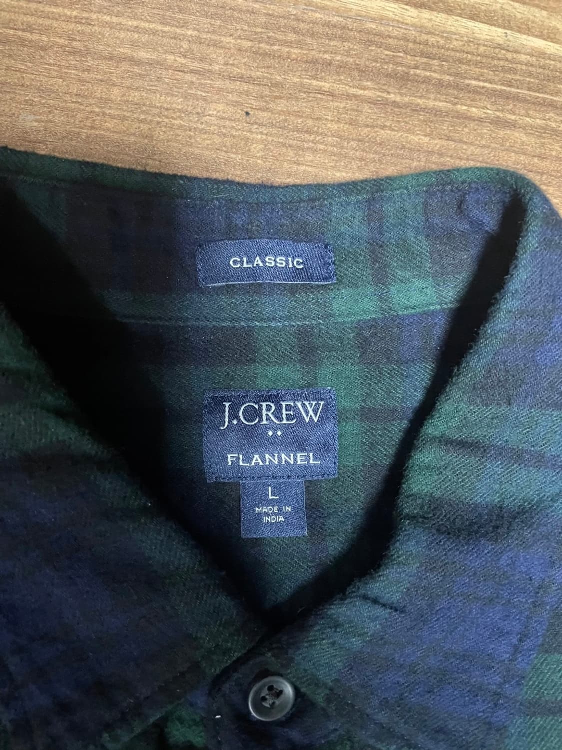 제이크루 블랙와치 플란넬 셔츠 L  상품이미지2