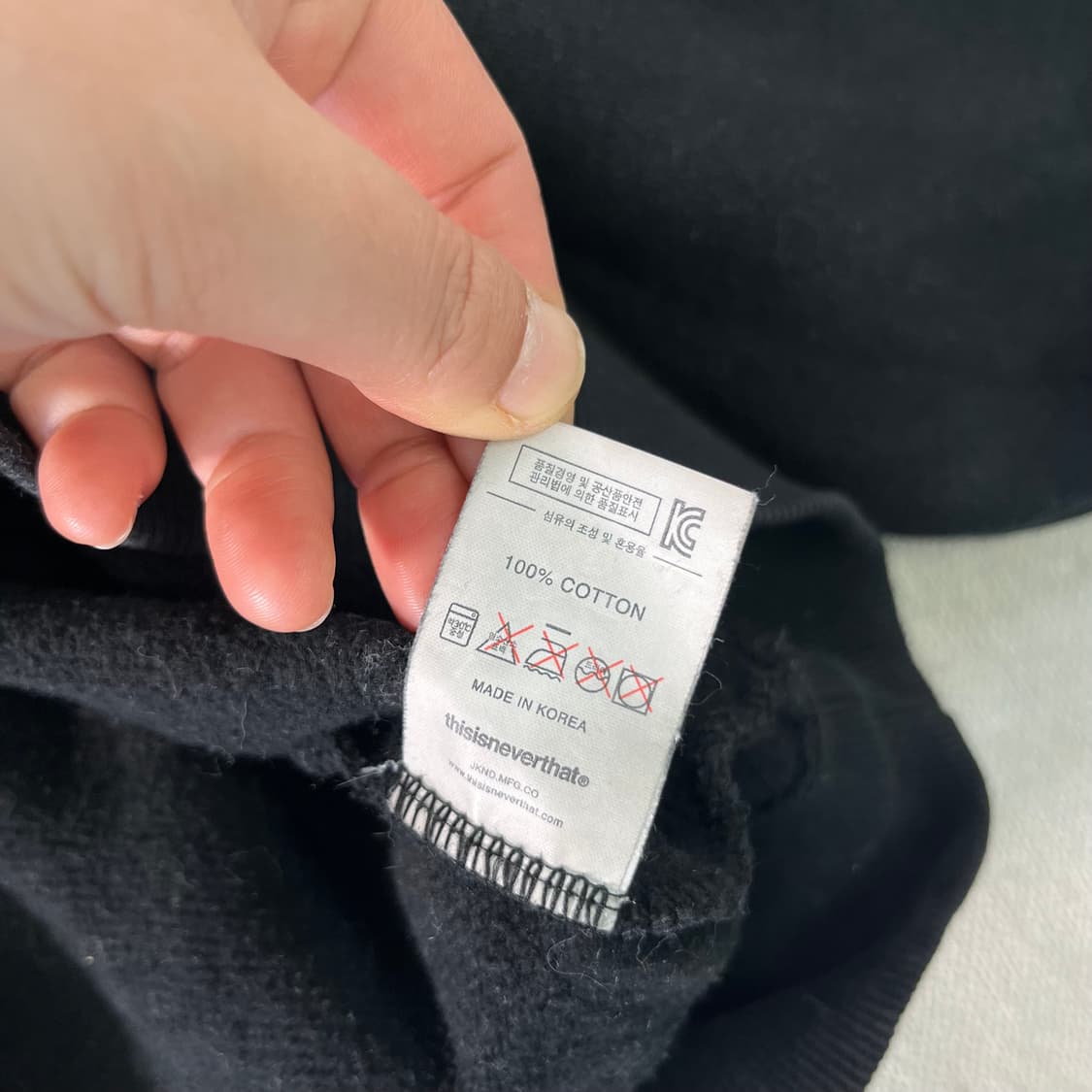 95 디스이즈네버댓 빅로고 맨투맨  상품이미지6