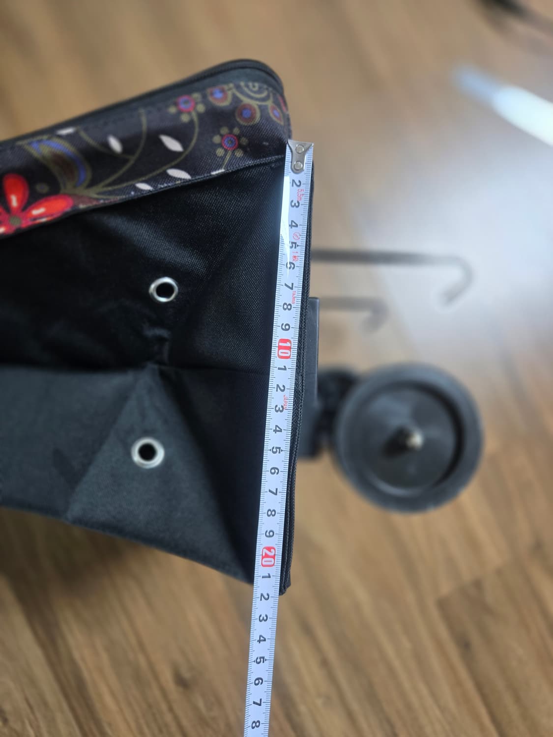 라이젠탈 - 접이식 트롤리 쇼핑 카트 - 블랙 상품이미지5