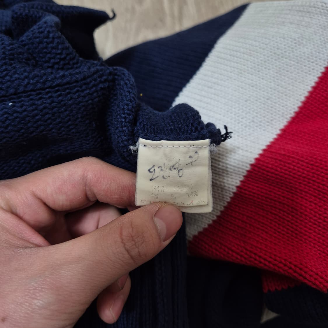 빈폴 배색 니트 가디건 L(100) 상품이미지7