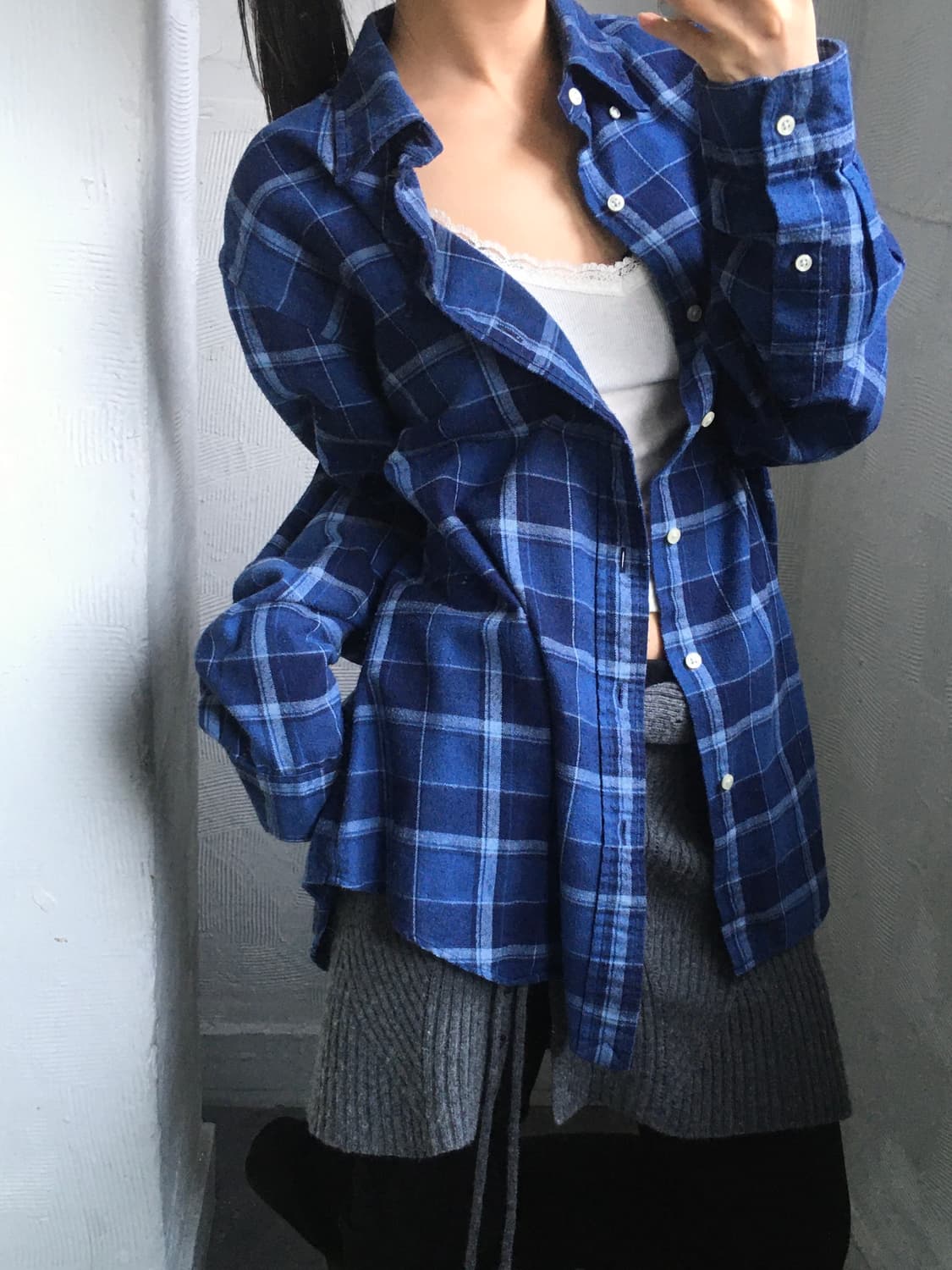 Polo 폴로 랄프로렌 신형 블루 체크 셔츠 상품이미지3