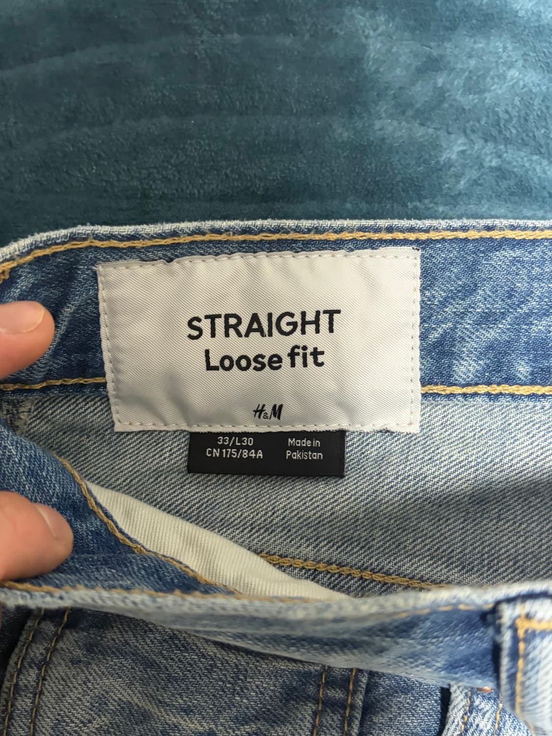 H&M 스트레이트 루즈 핏 진 33 상품이미지5