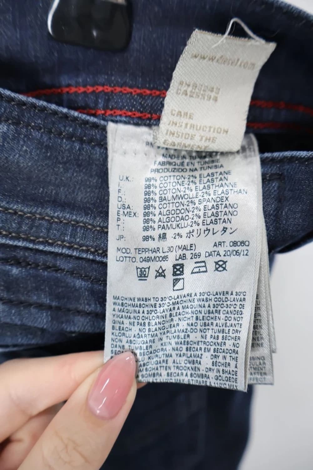 Diesel Tepphar Slim Denim Pants 상품이미지10