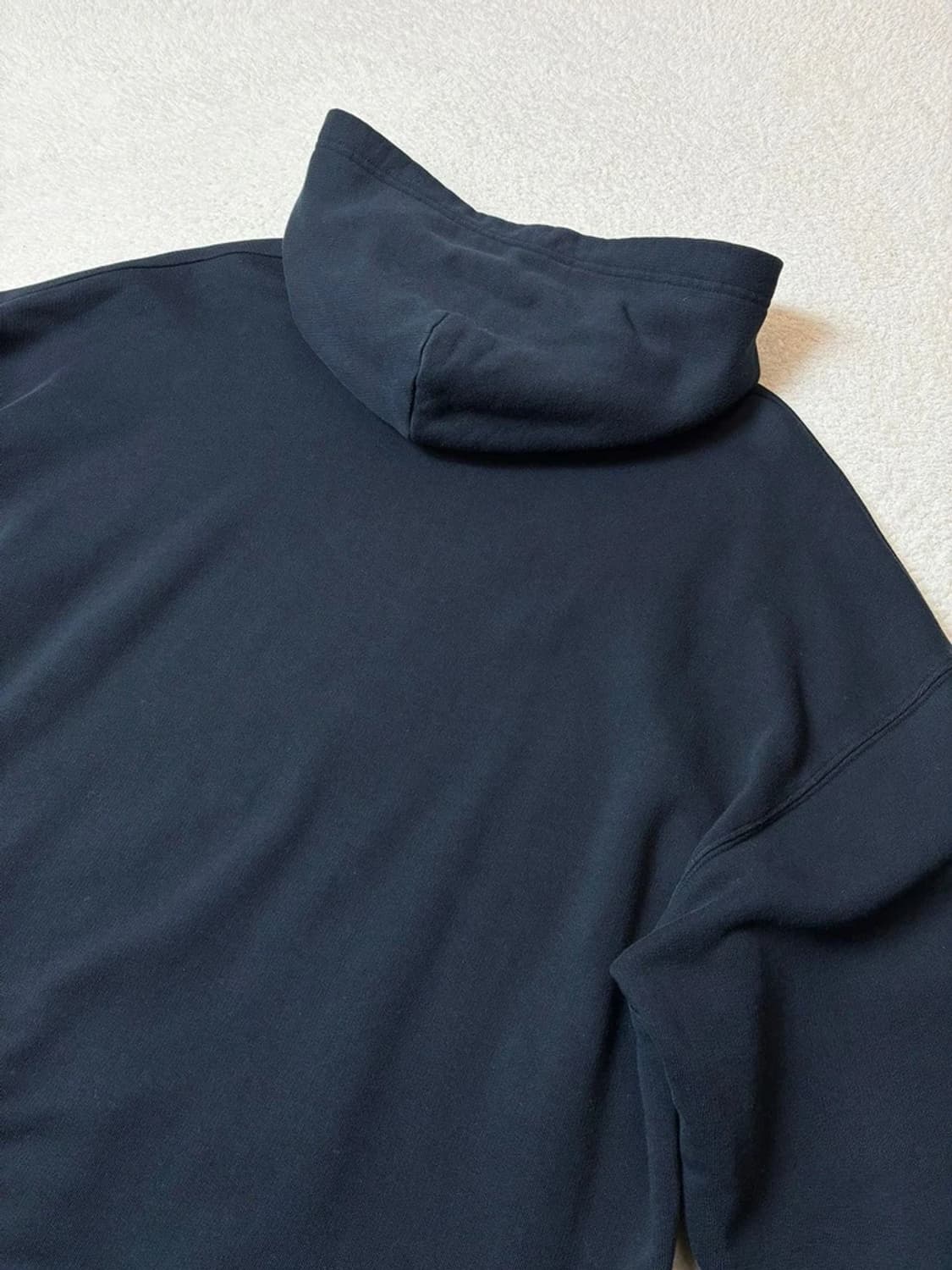 발렌시아가 블랙 BB 로고 오버핏 후드 티셔츠 PN6660    상품이미지6