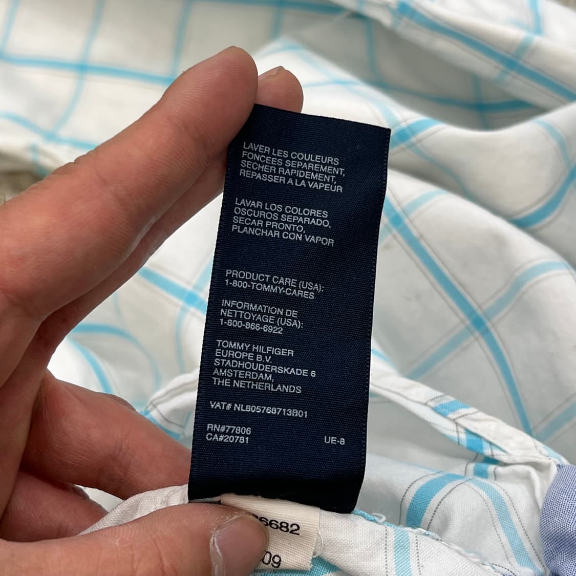 타미힐피거 체크 하프 셔츠 r3811 상품이미지9