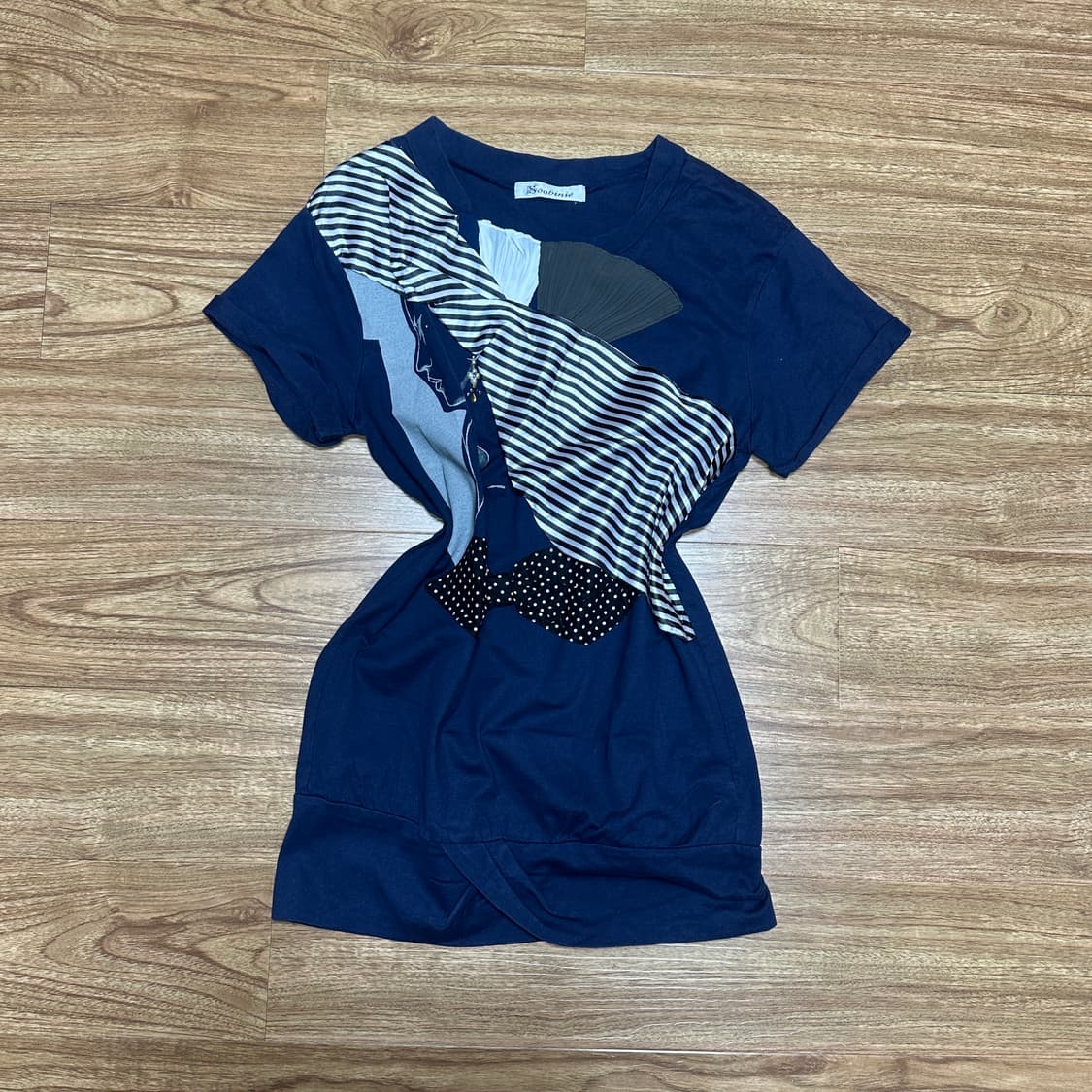 빈티지 보석 일러스트 반팔 티셔츠 오네갸루 로걀 라떼 긱시크 페어리 고딕 상품이미지1